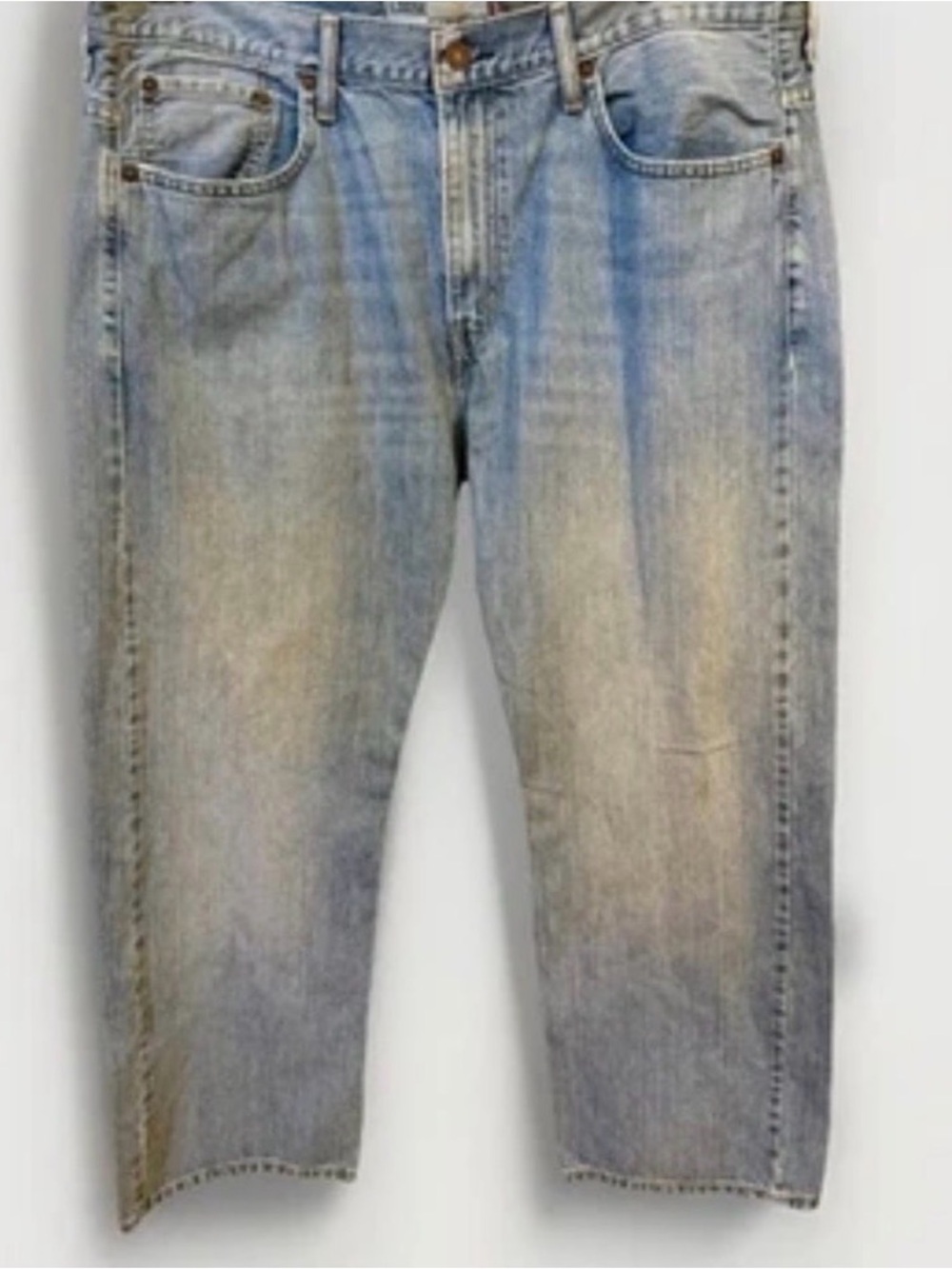 Vintage Y2K 569 Levis Jeans Mens 38x30 Blue Loose Straight Baggy Wide Leg